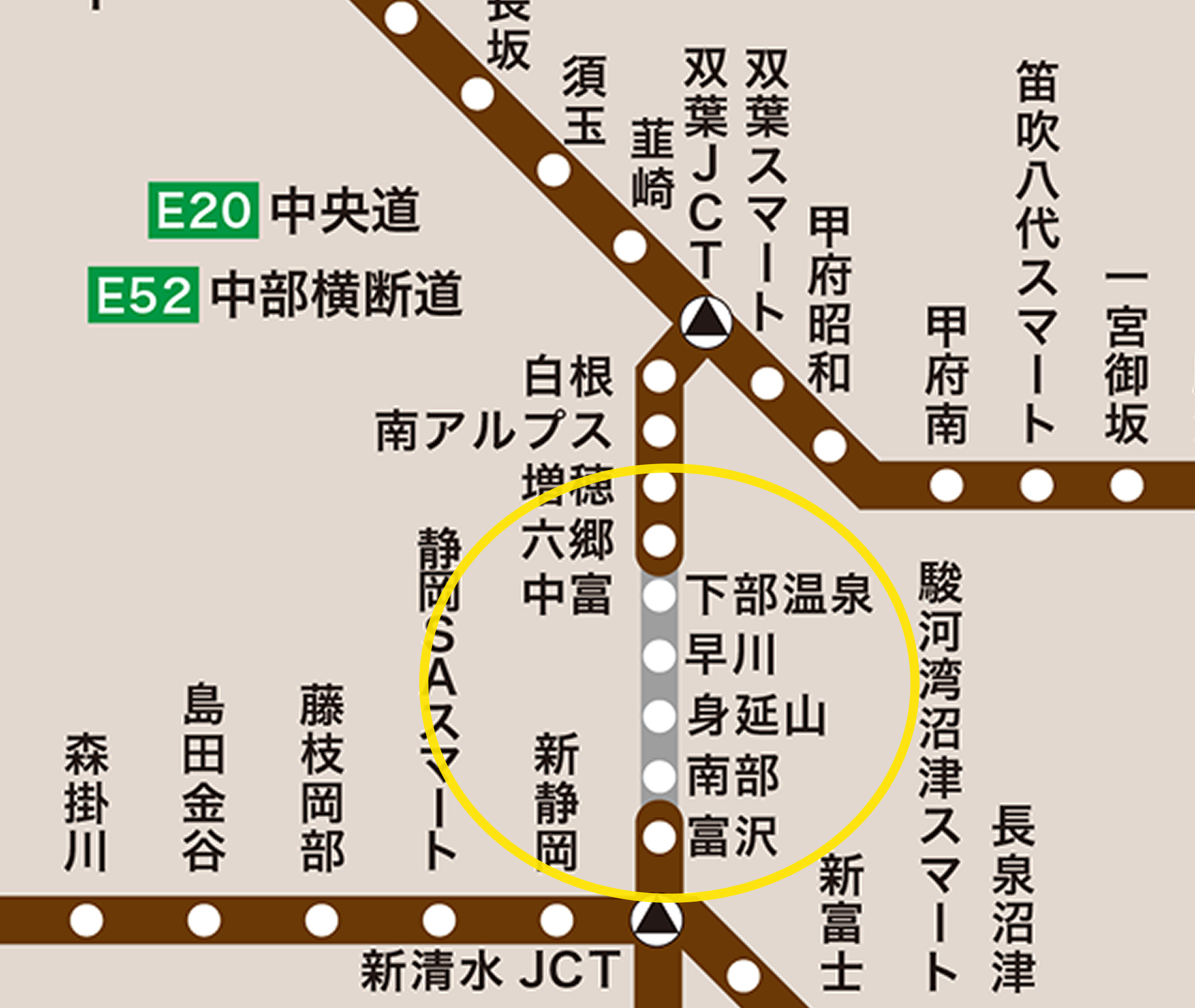 富沢〜六郷の間のグレー の拡大図